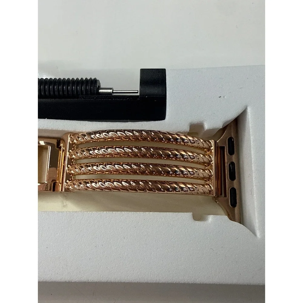 Posh Tech Clara Rose Gold Bracelet Band for Apple Watch 38mm 40mm 41mm